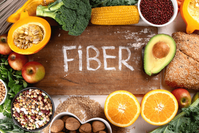 Fiber-rich foods to in prevent hemorrhoids and support digestive health.