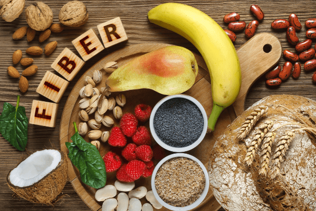 High fiber diet for managment and prevention