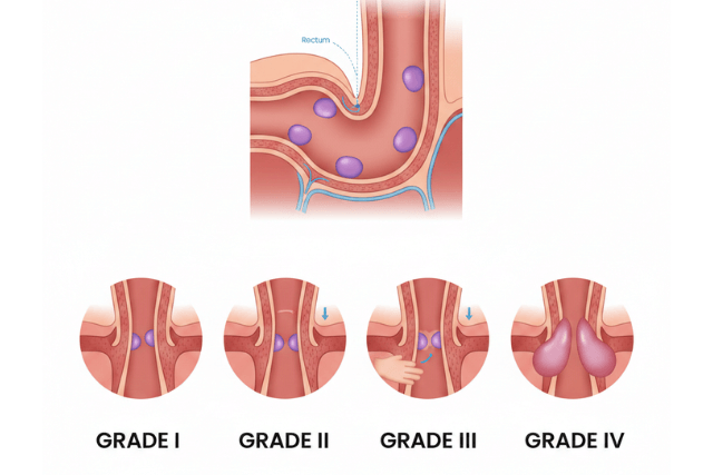 The 4 Grades of Hemorrhoids